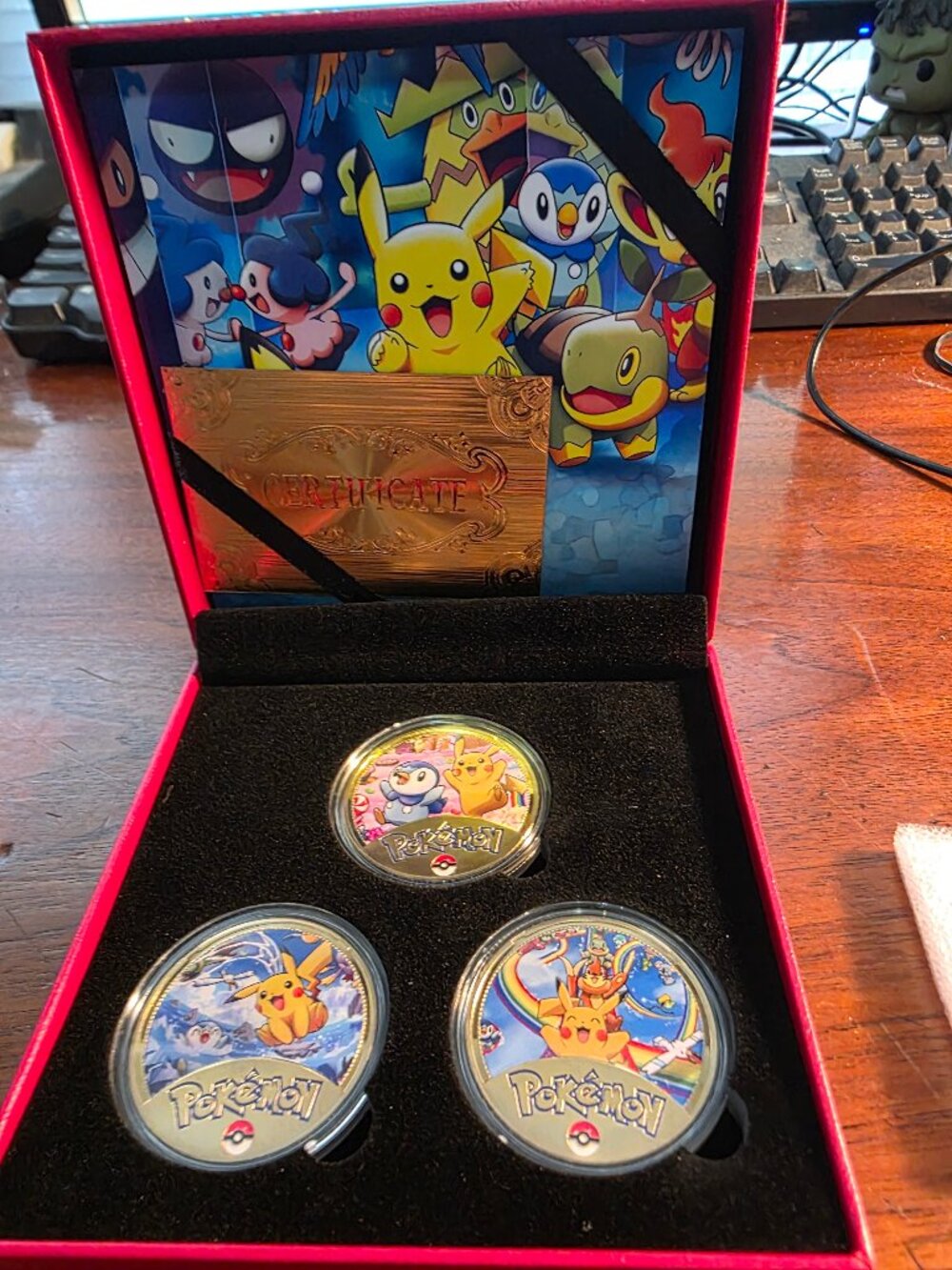 3PC SET OF VARIOUS POKEMON COLLECTORS COINS
